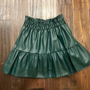 Anthropologie Forest Green Skirt